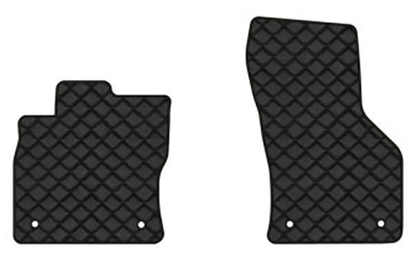 Коврики из экокожи в салон авто передние EVAtech для Octavia A7 MT Skoda 2013-2020 3 поколение Liftback EU (SK3640AS2AV4BBB) - Фото 1