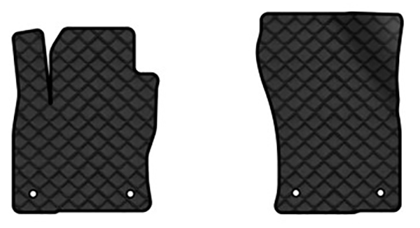 Коврики из экокожи в салон авто передние EVAtech для Kodiaq Restyling 5 seats Skoda 2021-2024 1 поколение SUV EU (SK43100A2AV4BBLB) - Фото 1