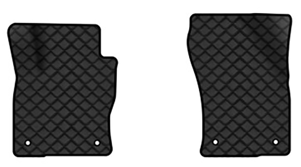 Килимки з екошкіри в салон авто передні EVAtech для Kodiaq Restyling 5 seats Skoda 2021-2024 1 покоління SUV EU (SK43100AD2AV4BBLB) - Фото 1