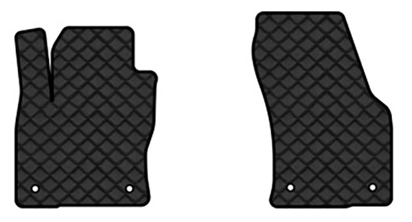 Коврики из экокожи в салон авто передние EVAtech для Kodiaq Restyling 5 seats Skoda 2021-2024 1 поколение SUV EU (SK43100AV2AV4BBLB) - Фото 1