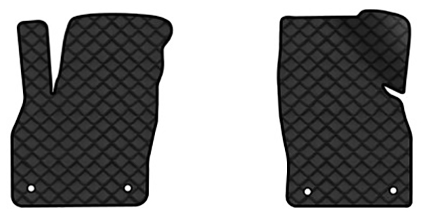 Коврики из экокожи в салон авто передние EVAtech для Kamiq Skoda 2019 1 поколение SUV EU (SK51435A2AV4BBB) - Фото 1