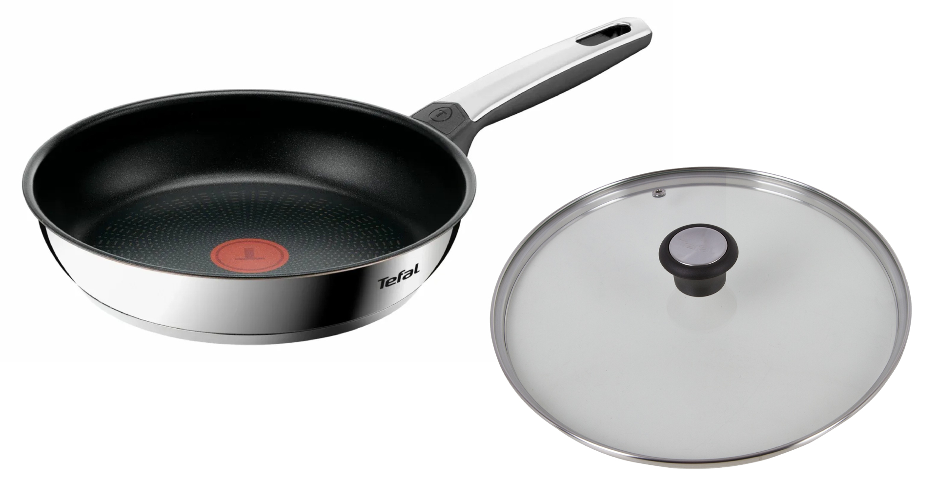 Комплект посуду сковорода Tefal G7600645 Emotion+ Flavors 28 см + кришка для посуду 28097712 28 см