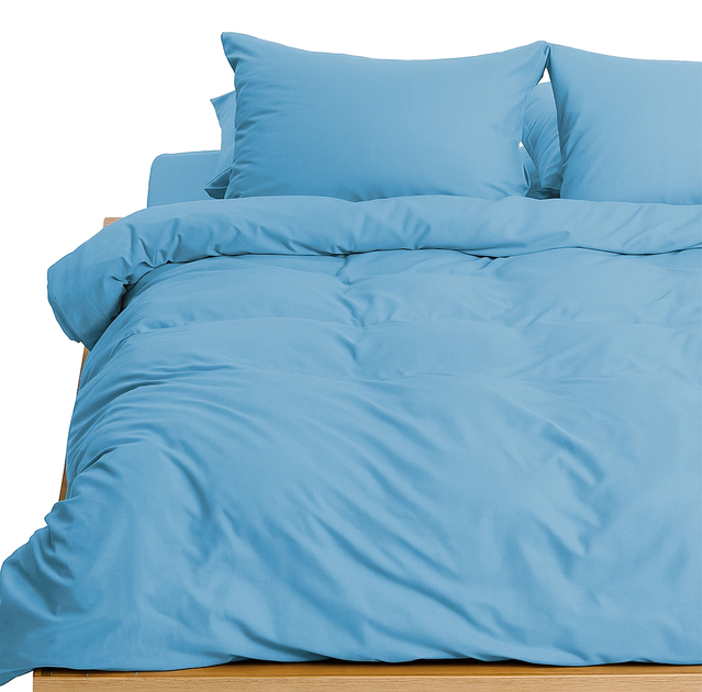Комплект постільної білизни MirSon 160х220 см 008 Sky Blue Soft Touch of Satin (2200011279541) - Фото 1