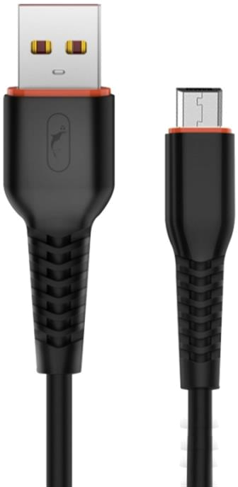 Кабель синхронизации данных SkyDolphin S54V Soft USB - microUSB 1 м Black (USB-000432) - Фото 1