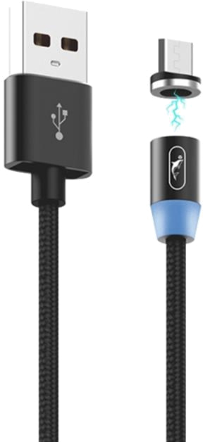 Кабель синхронизации данных SkyDolphin S59V Magnetic USB - мicroUSB 1 м Black (USB-000442) - Фото 1
