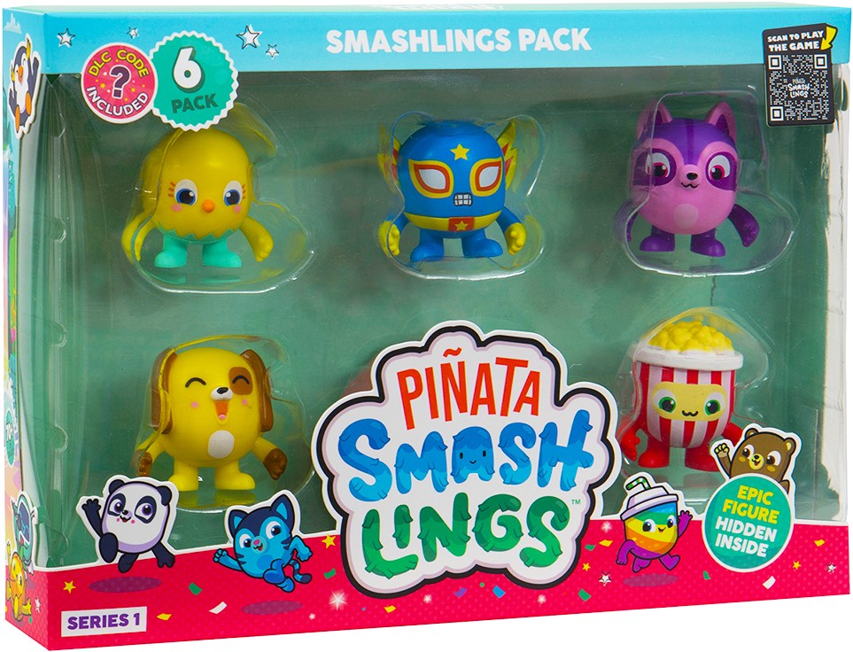 Набір ігрових фігурок Pinata Smashlings КУМЕДНІ ГЕРОЇ (6 фігурок, в асорт.) (SL2055) - Фото 1