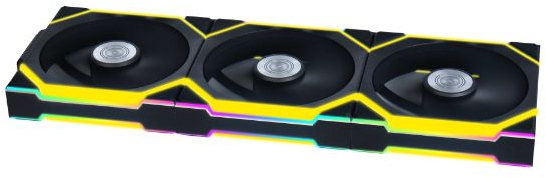 Корпусный вентилятор Lian Li Uni Fan SL WIRELESS 120-3 Black (G99.12SL1W3B.00) - Фото 1
