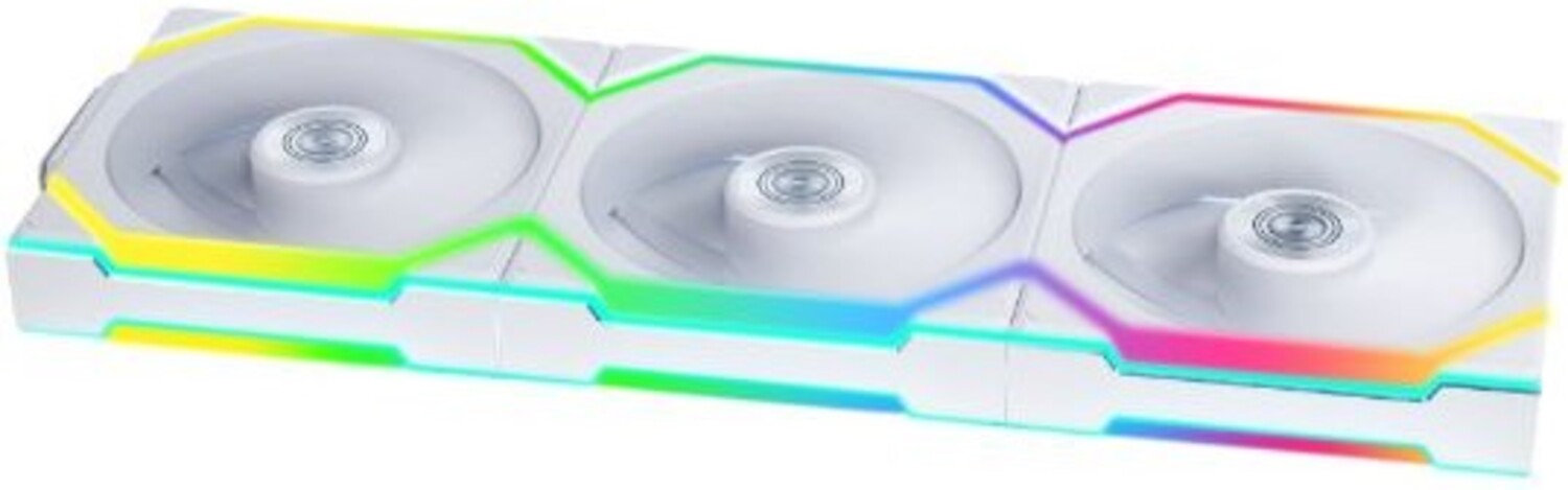 Корпусный вентилятор Lian Li Uni Fan SL WIRELESS 120-3 REVERSE BLADE White (G99.12RSL1W3W.00) - Фото 1