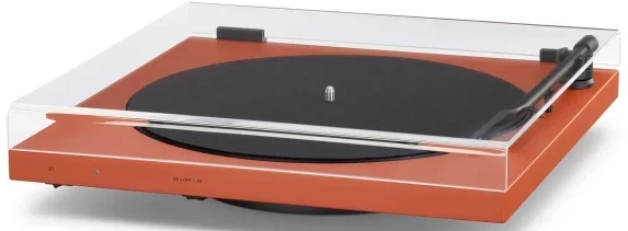 Виниловый проигрыватель Tone Factory Turntable Terracotta Red (with dust cover) - Фото 1