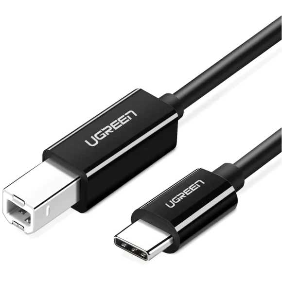 Купити Кабель UGREEN US241 USB Type-C - USB Type-B 1m Black (80811) - Фото 1 Кабель UGREEN US241 USB Type-C - USB Type-B 1m Black (80811) - Фото 1