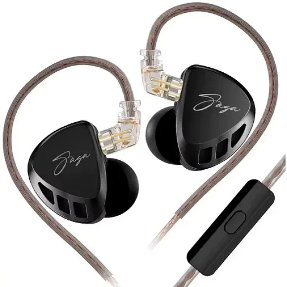 Наушники вкладыши проводные Knowledge Zenith Saga Balanced Version Black Mic