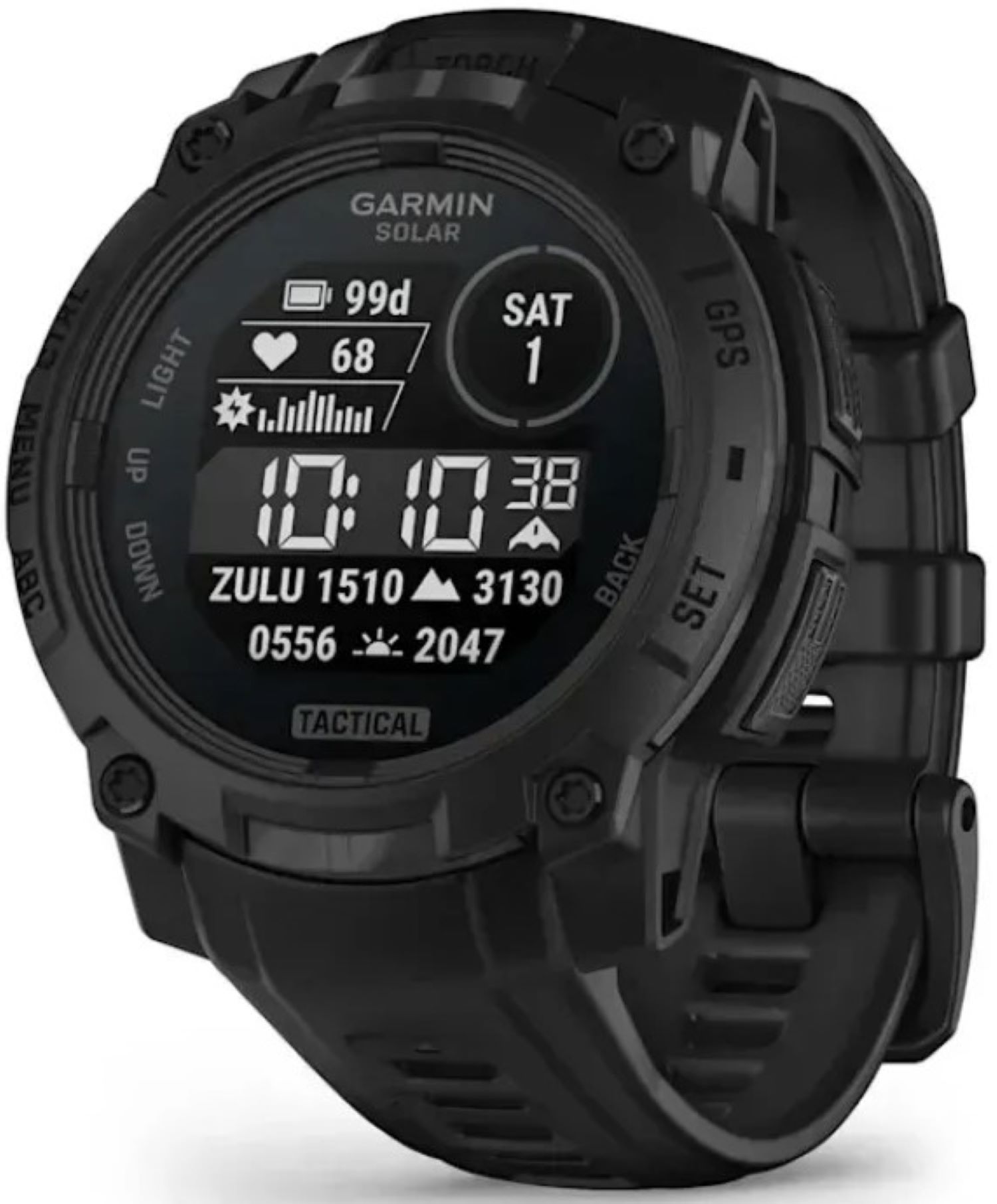 Смарт-часы Garmin Instinct 3, Tactical, Solar, 45mm, Black (010-02934-50) - Фото 1