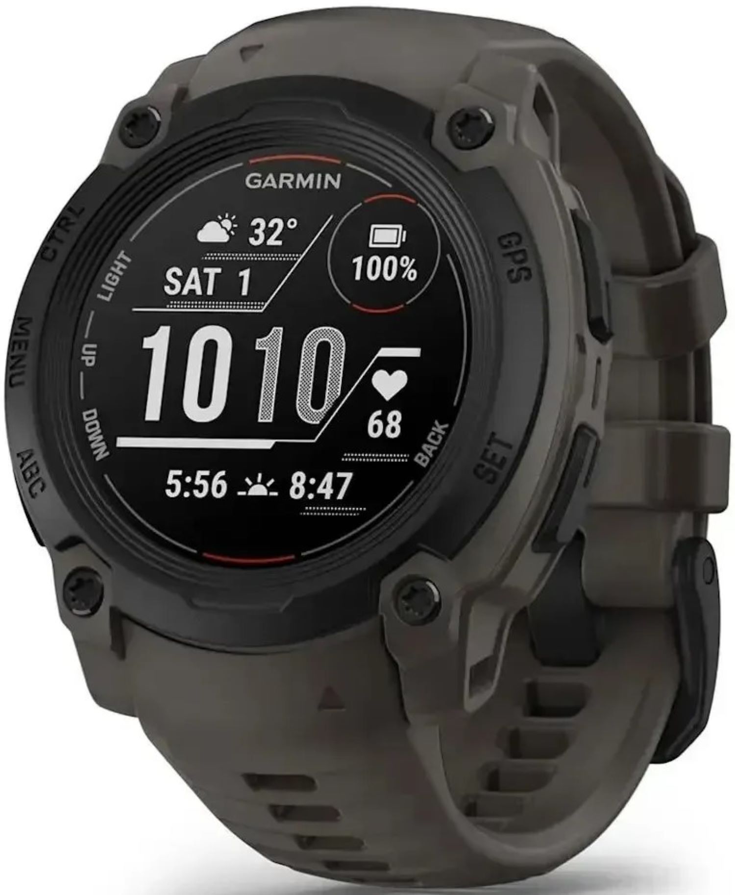 Смарт-часы Garmin Instinct E, 40 mm, Black Bezel with Charcoal Band (010-02932-00) - Фото 1