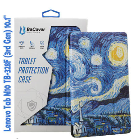 Чехол для планшета BeCover Smart for Lenovo Tab M10 TB-328F (3rd Gen) 10.1" Night (708295) - Фото 1