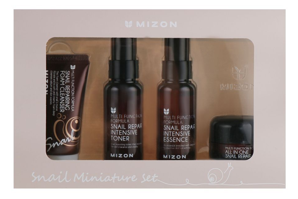 Подарочный набор для ухода за лицом Mizon Snail набор миниатюр (8809743540321) - Фото 1