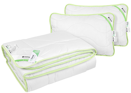 Набор одеяло евро + 2 подушки Sonex 200х220 тенцель Tencel + 50х70 (SO102197) - Фото 1