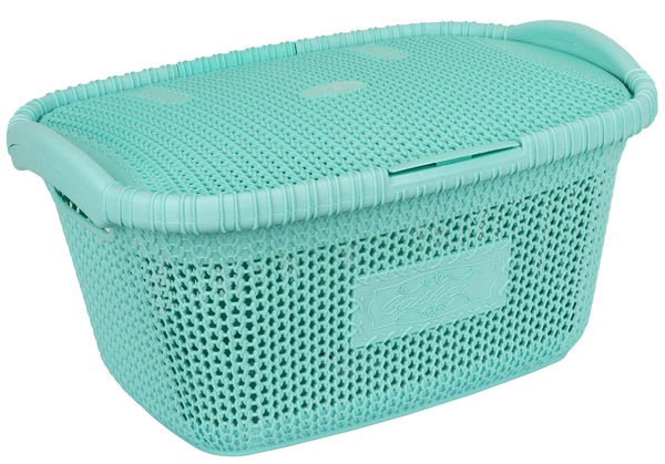 Купить Корзина для белья VIOLET HOUSE 1002 Виолетта Soft Mint 28 л - Фото 1 Корзина для белья VIOLET HOUSE 1002 Виолетта Soft Mint 28 л - Фото 1
