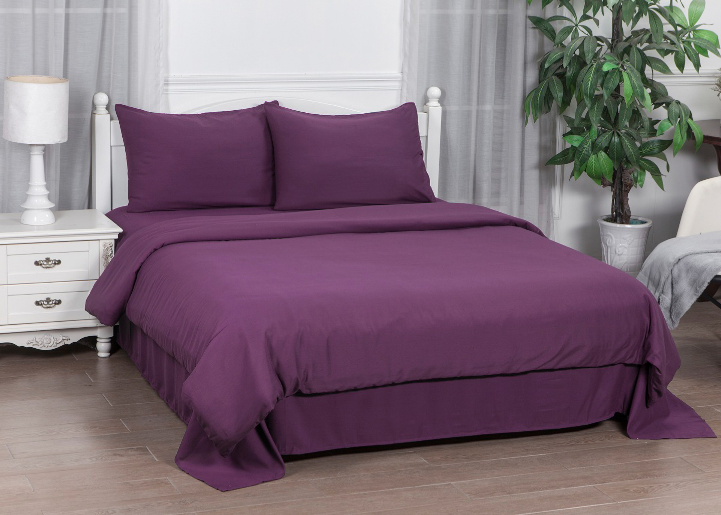 Комплект постільної білизни SOHO 180х220 см Delicacy Plum (PATTERN 7-D) - Фото 1