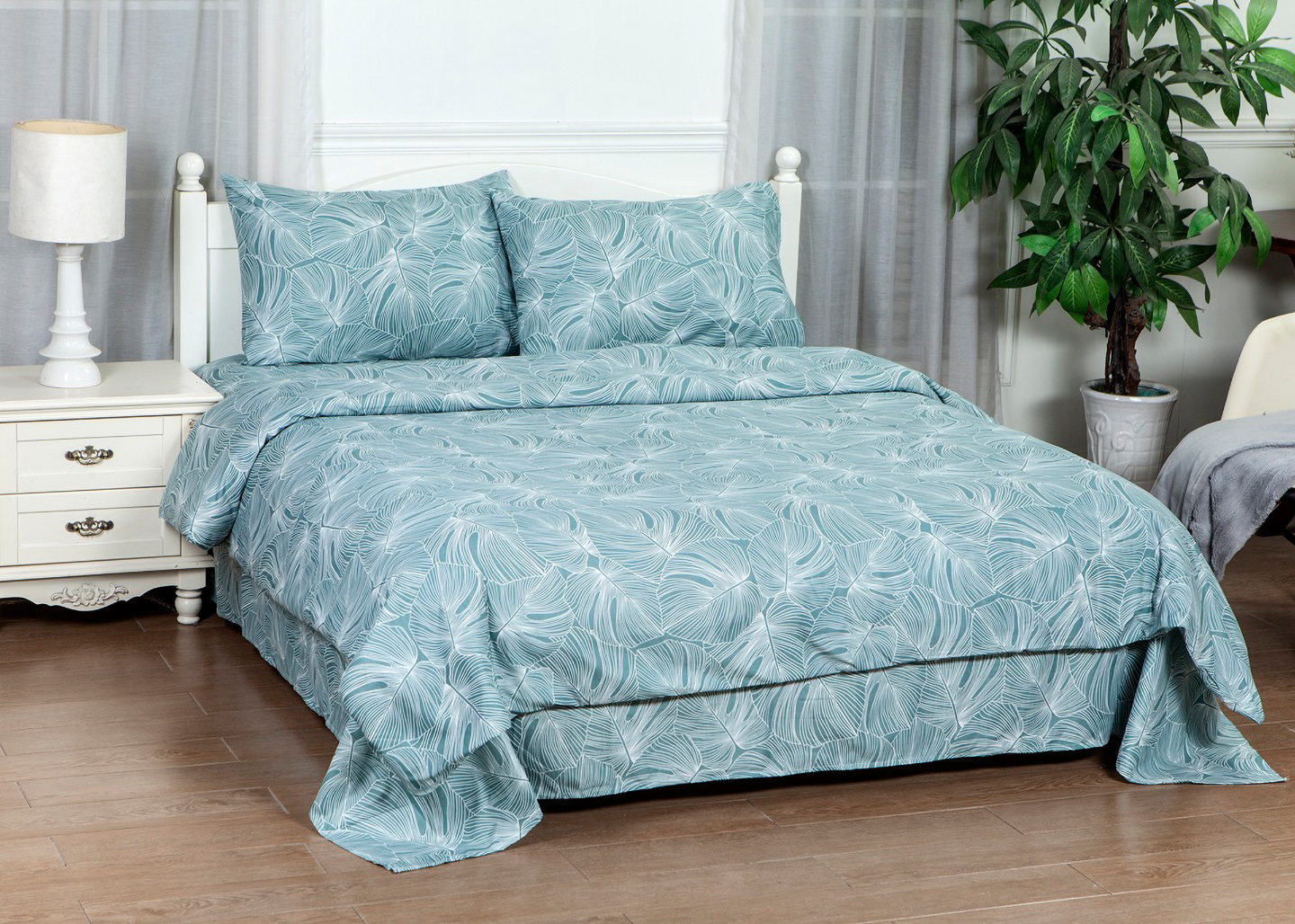 Комплект постільної білизни SOHO 180х220 см Flora Green (PATTERN 11-D) - Фото 1