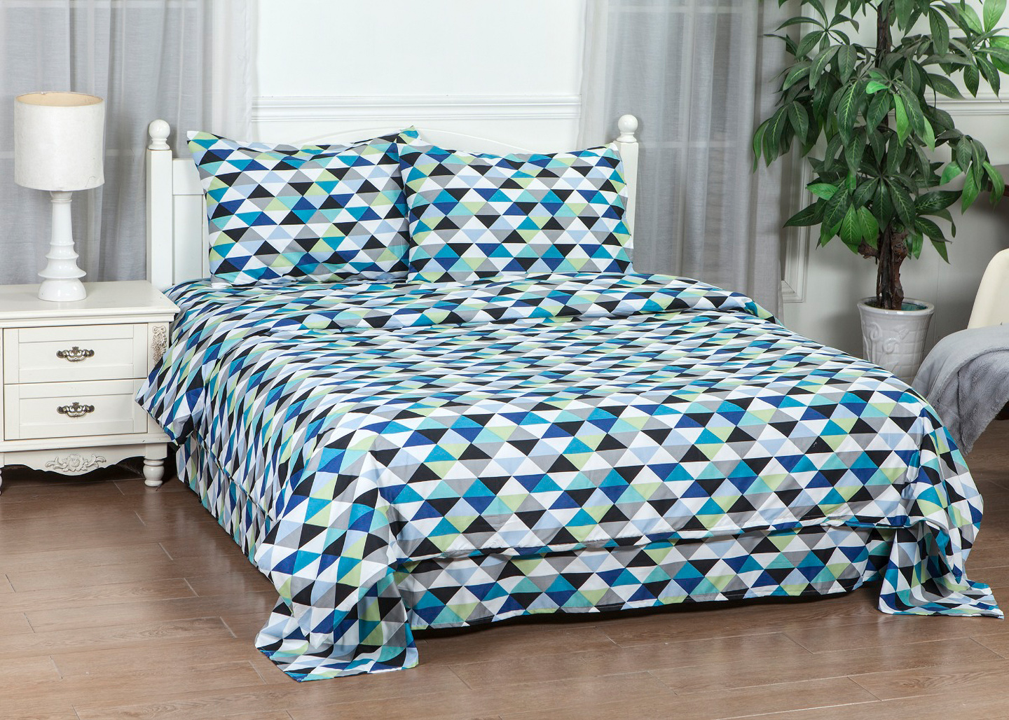 Комплект постільної білизни SOHO 180х220 см Geometry (PATTERN 9-D) - Фото 1