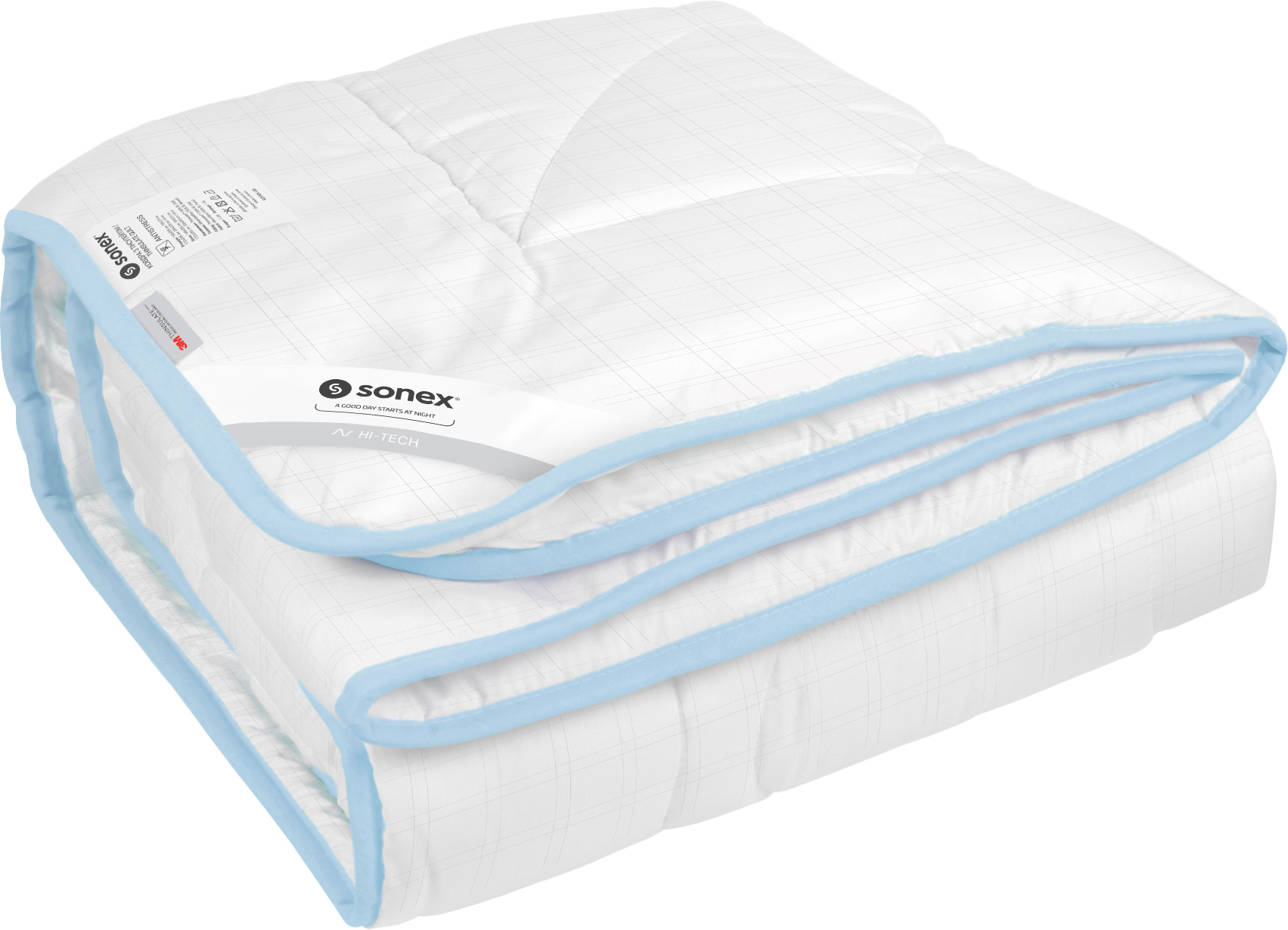 Одеяло всесезонное двуспальное евро Sonex 200x220 тинсулейт Antistress 3М Thinsulate (SO102043) - Фото 1
