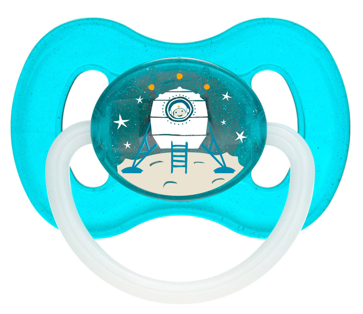Кругла пустушка Canpol babies 0-6 м-ців SPACE синя (23/221_blu_new) - Фото 1