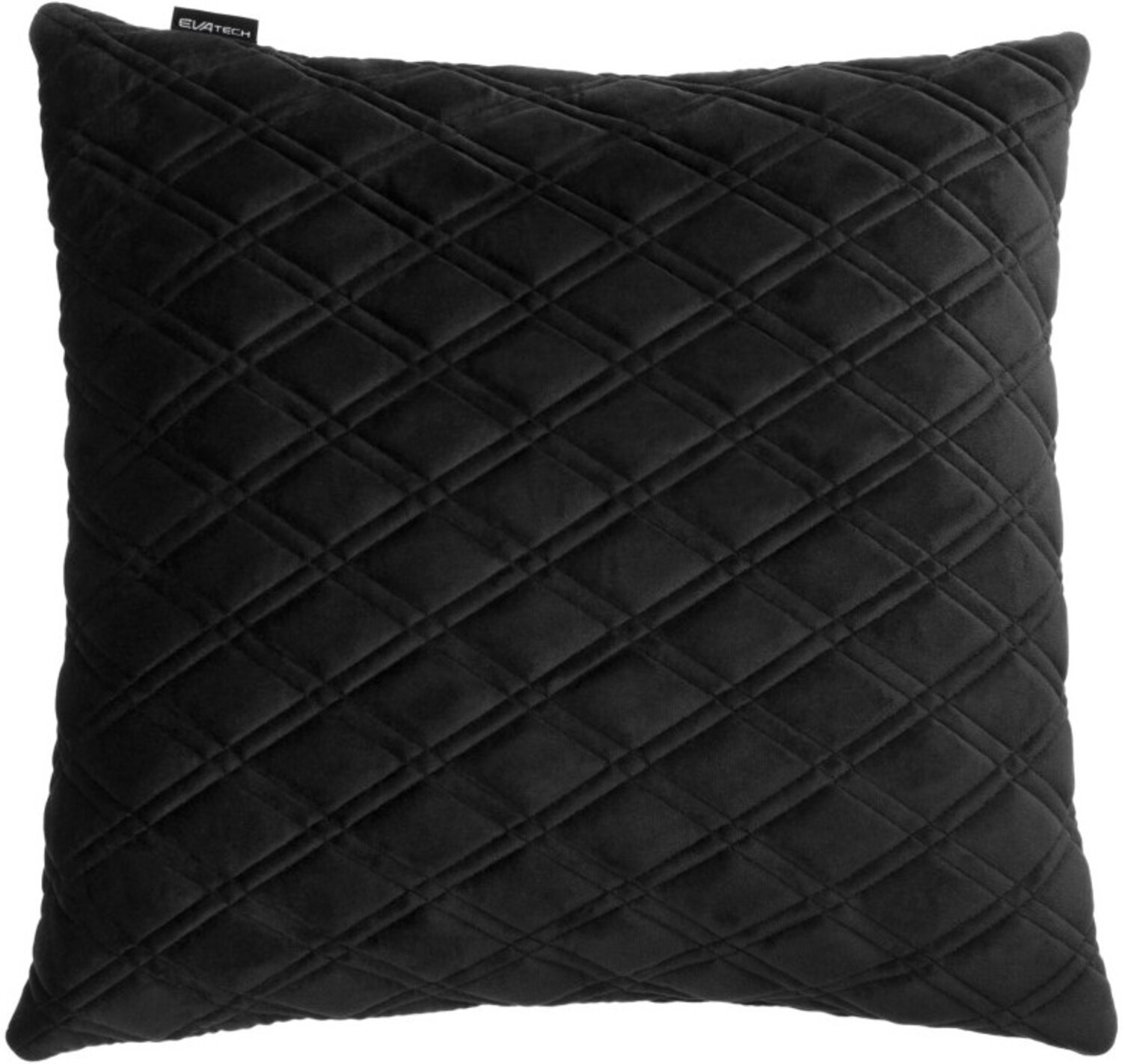 Купити Автомобільна подушка EVAtech з алькантари 40x40 см чорна з чорною ниткою, великий ромб SPBALHRBB - Фото 1 Автомобільна подушка EVAtech з алькантари 40x40 см чорна з чорною ниткою, великий ромб SPBALHRBB - Фото 1
