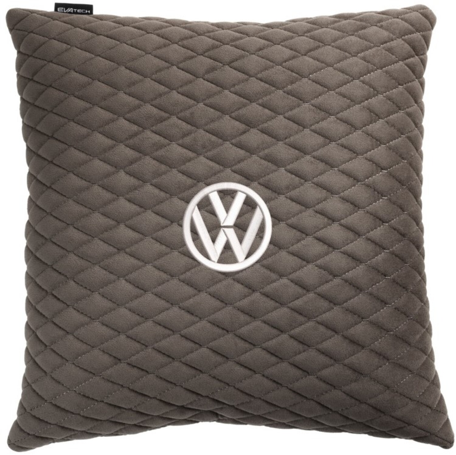 Купити Автомобільна подушка EVAtech з алькантари 40x40 см Volkswagen сіра з сірою ниткою, малий ромб SPBALMRGGV032 - Фото 1 Автомобільна подушка EVAtech з алькантари 40x40 см Volkswagen сіра з сірою ниткою, малий ромб SPBALMRGGV032 - Фото 1