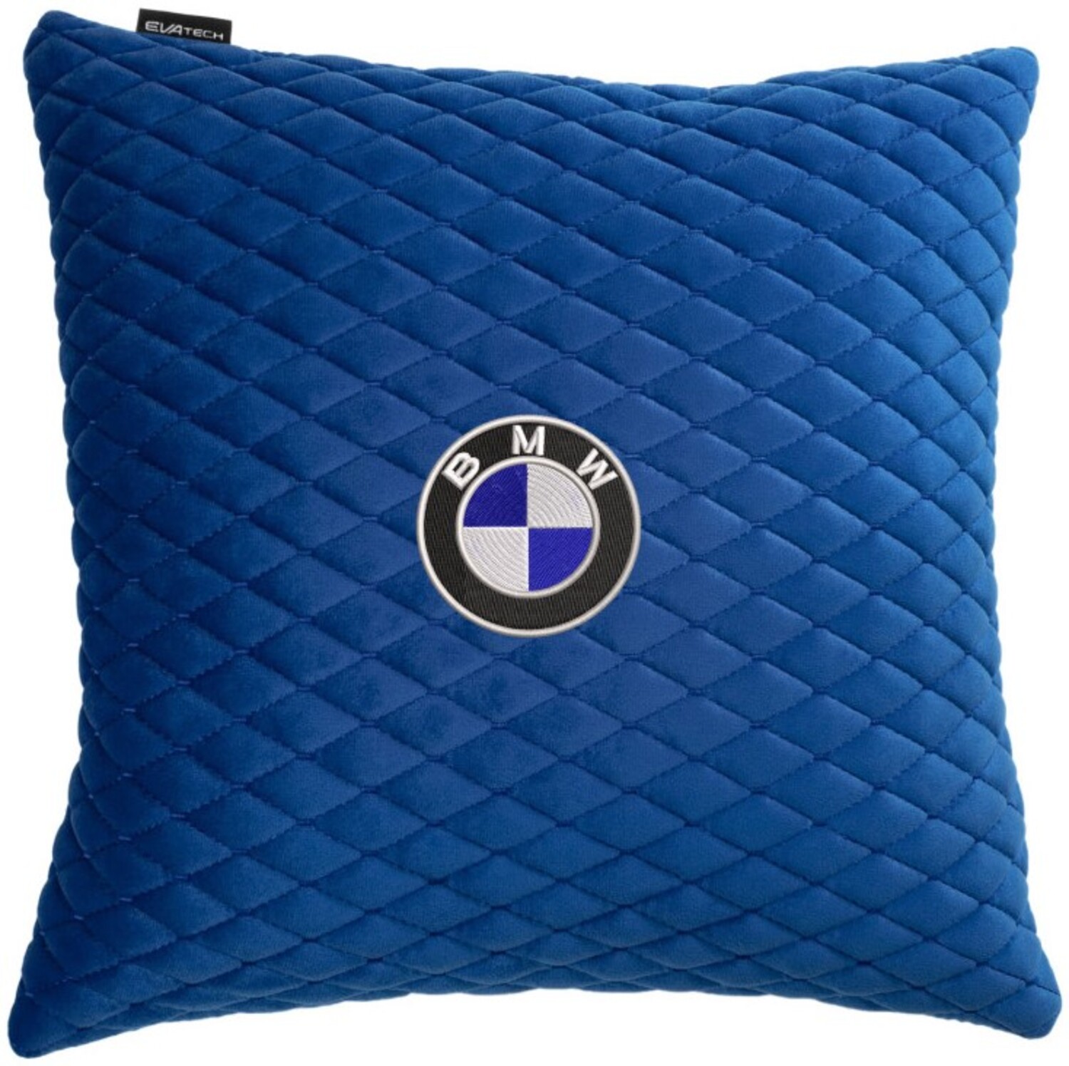 Купити Автомобільна подушка EVAtech з алькантари 40x40 см BMW блакитна з блакитною ниткою, малий ромб SPBALMRLLV005 - Фото 1 Автомобільна подушка EVAtech з алькантари 40x40 см BMW блакитна з блакитною ниткою, малий ромб SPBALMRLLV005 - Фото 1