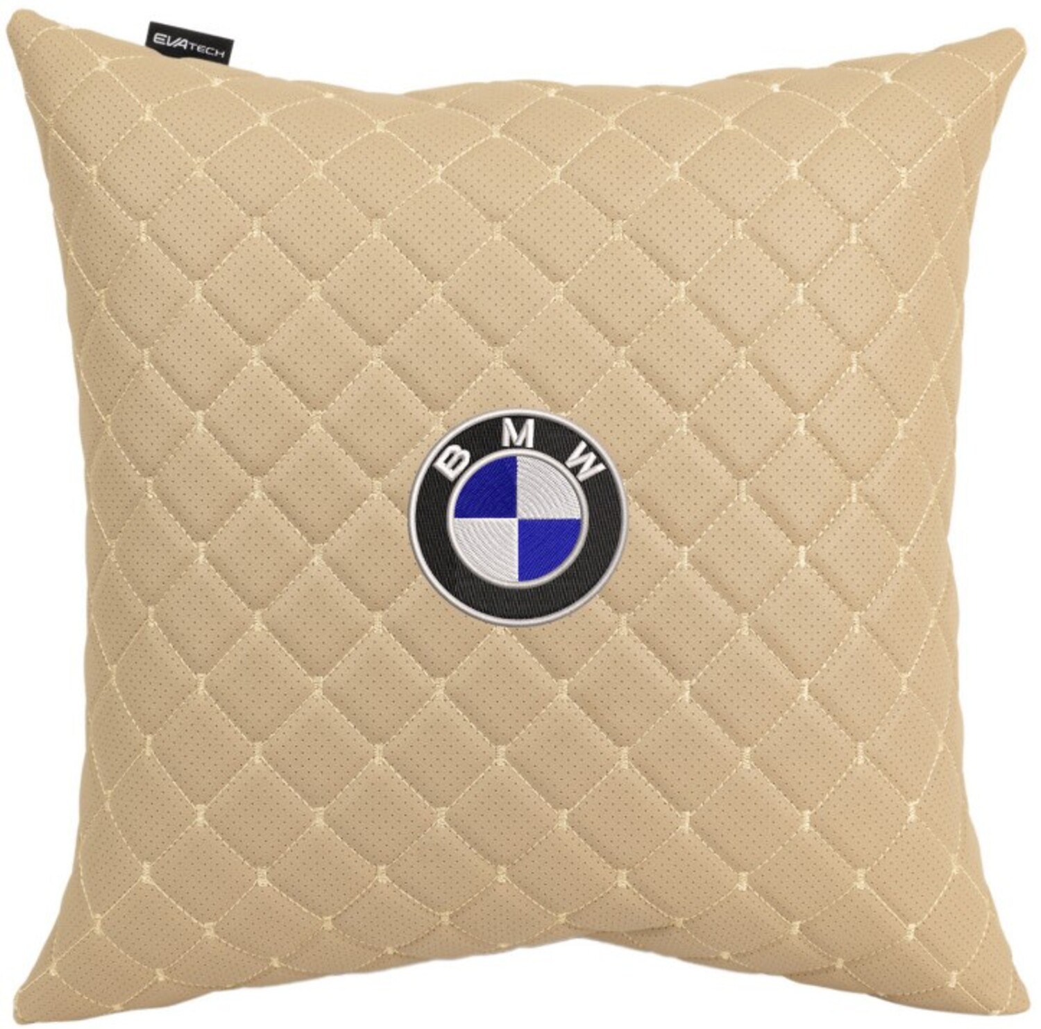 Купити Автомобільна подушка EVAtech ECO 40x40 см BMW бежева (SPBCSIIV005) - Фото 1 Автомобільна подушка EVAtech ECO 40x40 см BMW бежева (SPBCSIIV005) - Фото 1