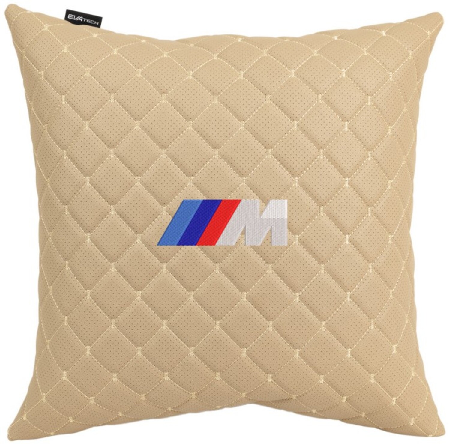 Купити Автомобільна подушка EVAtech ECO 40x40 см BMW M бежева (SPBCSIIV006) - Фото 1 Автомобільна подушка EVAtech ECO 40x40 см BMW M бежева (SPBCSIIV006) - Фото 1