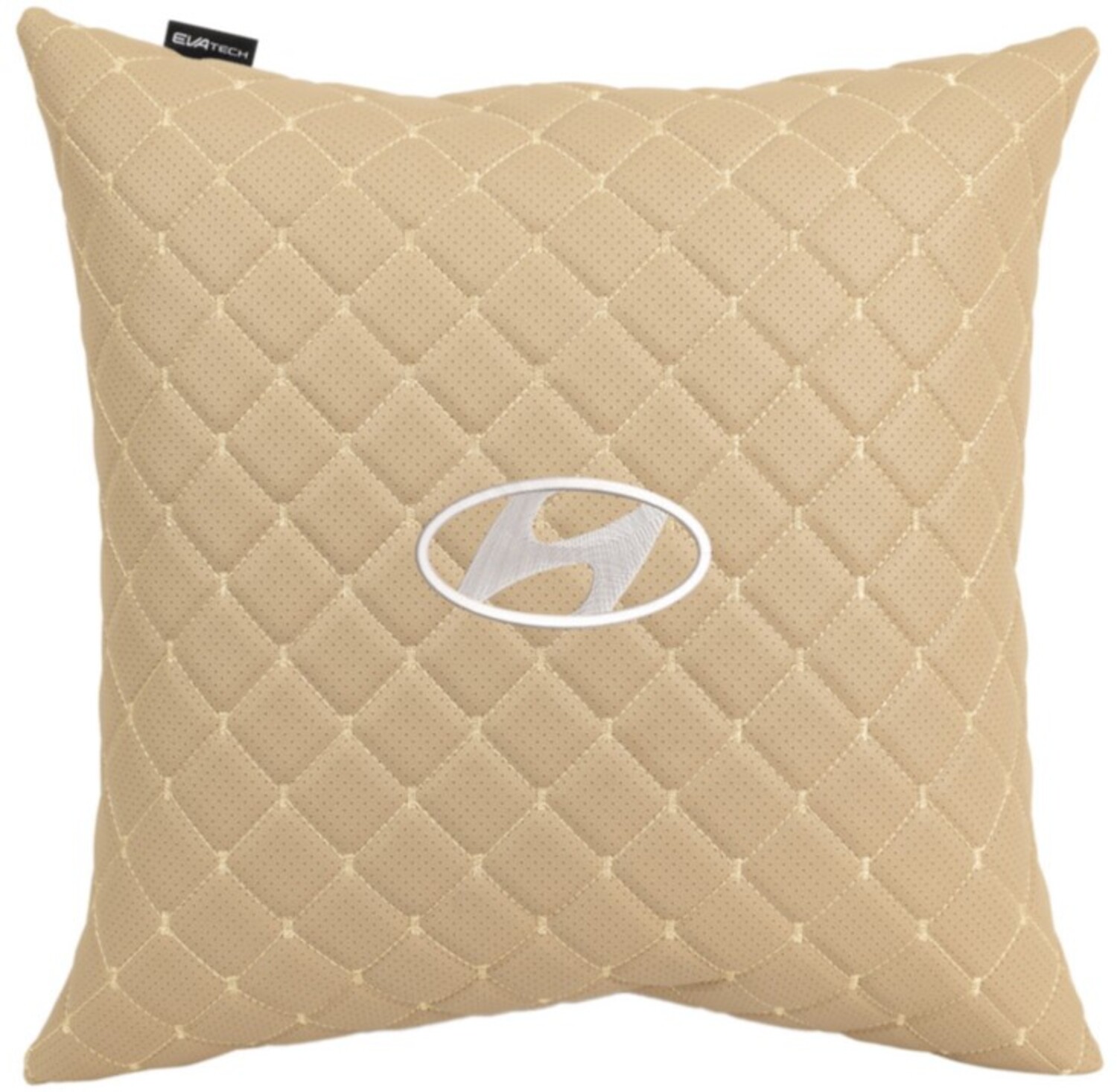 Купити Автомобільна подушка EVAtech ECO 40x40 см Hyundai бежева (SPBCSIIV012) - Фото 1 Автомобільна подушка EVAtech ECO 40x40 см Hyundai бежева (SPBCSIIV012) - Фото 1