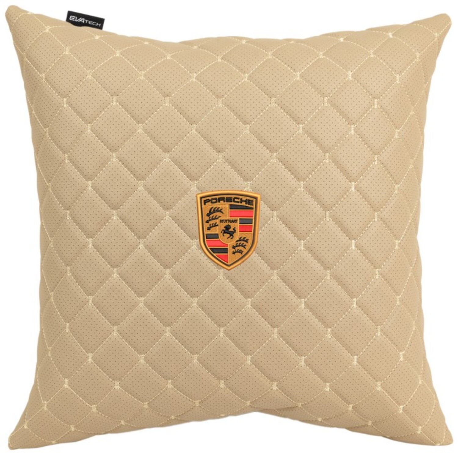 Купити Автомобільна подушка EVAtech ECO 40x40 см Porsche бежева (SPBCSIIV024) - Фото 1 Автомобільна подушка EVAtech ECO 40x40 см Porsche бежева (SPBCSIIV024) - Фото 1