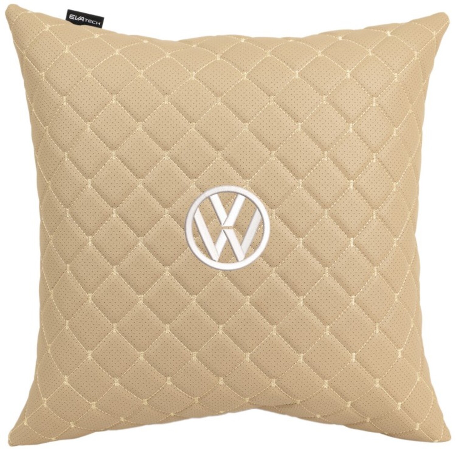Купити Автомобільна подушка EVAtech ECO 40x40 см Volkswagen бежева (SPBCSIIV032) - Фото 1 Автомобільна подушка EVAtech ECO 40x40 см Volkswagen бежева (SPBCSIIV032) - Фото 1
