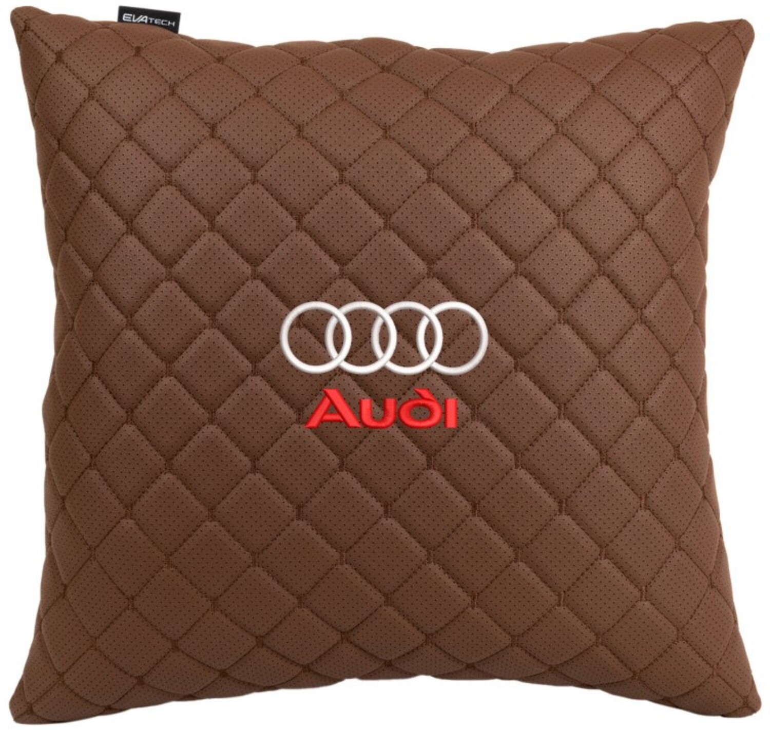 Купити Автомобільна подушка EVAtech ECO 40x40 см Audi коричнева (SPBCSZZV003) - Фото 1 Автомобільна подушка EVAtech ECO 40x40 см Audi коричнева (SPBCSZZV003) - Фото 1