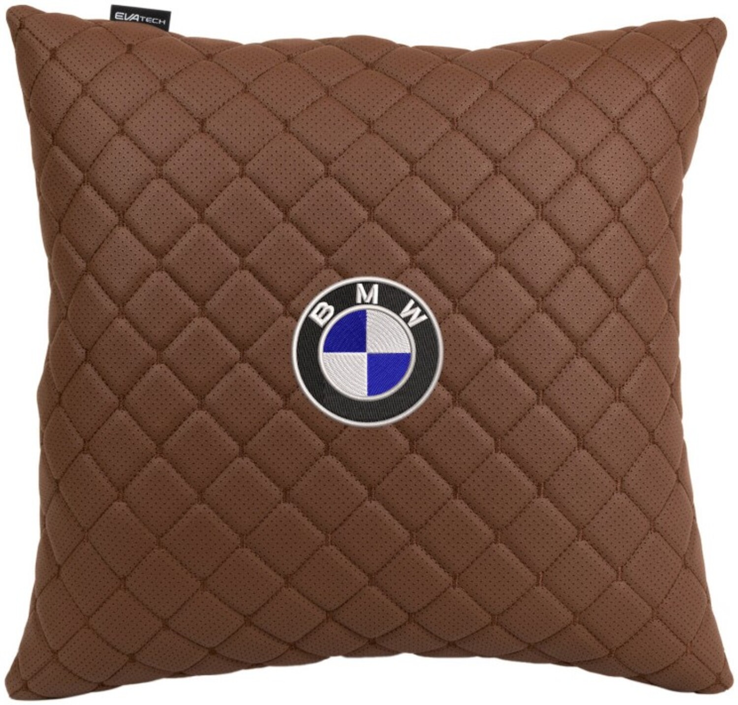 Купити Автомобільна подушка EVAtech ECO 40x40 см BMW коричнева (SPBCSZZV005) - Фото 1 Автомобільна подушка EVAtech ECO 40x40 см BMW коричнева (SPBCSZZV005) - Фото 1
