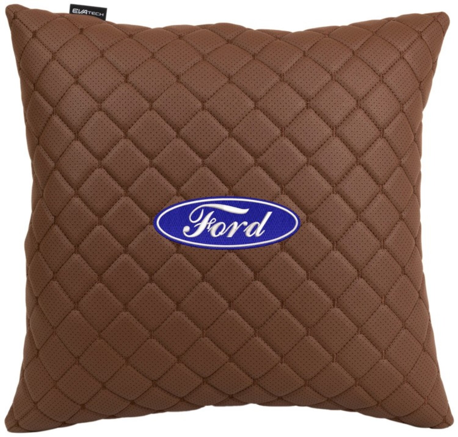 Купити Автомобільна подушка EVAtech ECO 40x40 см Ford коричнева (SPBCSZZV010) - Фото 1 Автомобільна подушка EVAtech ECO 40x40 см Ford коричнева (SPBCSZZV010) - Фото 1