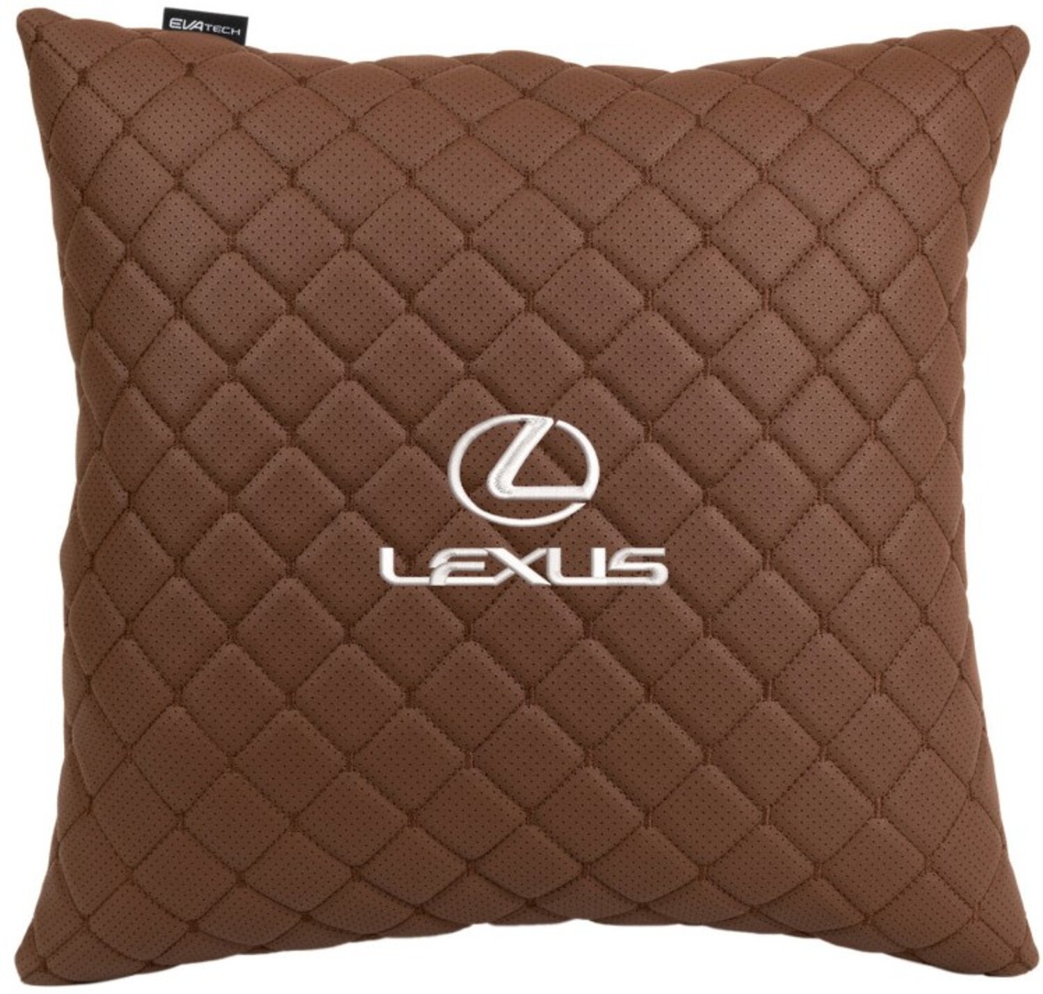 Купити Автомобільна подушка EVAtech ECO 40x40 см Lexus коричнева (SPBCSZZV035) - Фото 1 Автомобільна подушка EVAtech ECO 40x40 см Lexus коричнева (SPBCSZZV035) - Фото 1