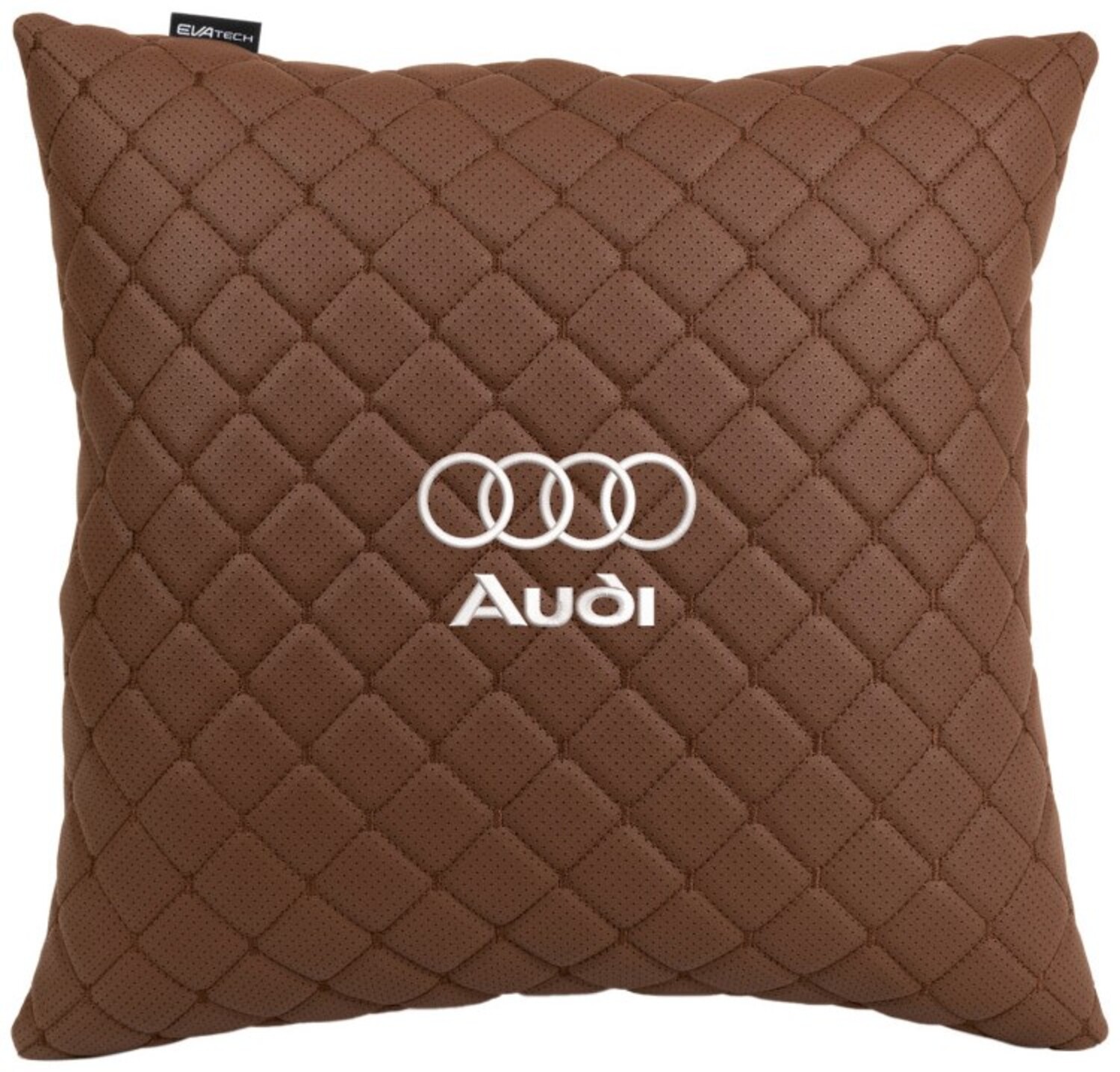 Купити Автомобільна подушка EVAtech ECO 40x40 см Audi коричнева (SPBCSZZV095) - Фото 1 Автомобільна подушка EVAtech ECO 40x40 см Audi коричнева (SPBCSZZV095) - Фото 1