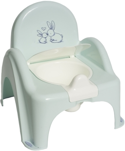 Горщик дитячий Tega Baby стільчик Зайчики з музикою Салатовий (PO-065-105) - Фото 1