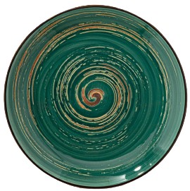 Тарелка десертная Wilmax Spiral Green 20.5 см (WL-669512 / A) - Фото 1