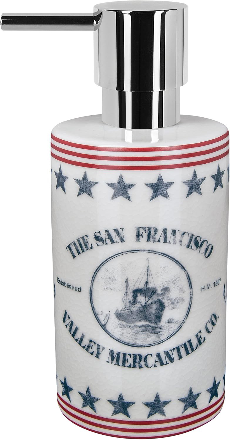 Дозатор для мила Spirella WATERMILL синій/червоний (10.17537) - Фото 1