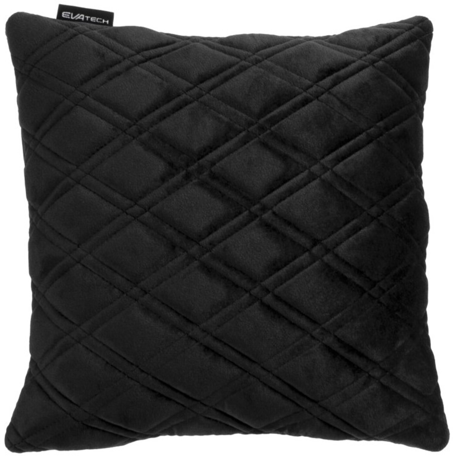 Купити Автомобільна подушка EVAtech чорна з чорною ниткою, великий ромб SPSALHRBB - Фото 1 Автомобільна подушка EVAtech чорна з чорною ниткою, великий ромб SPSALHRBB - Фото 1