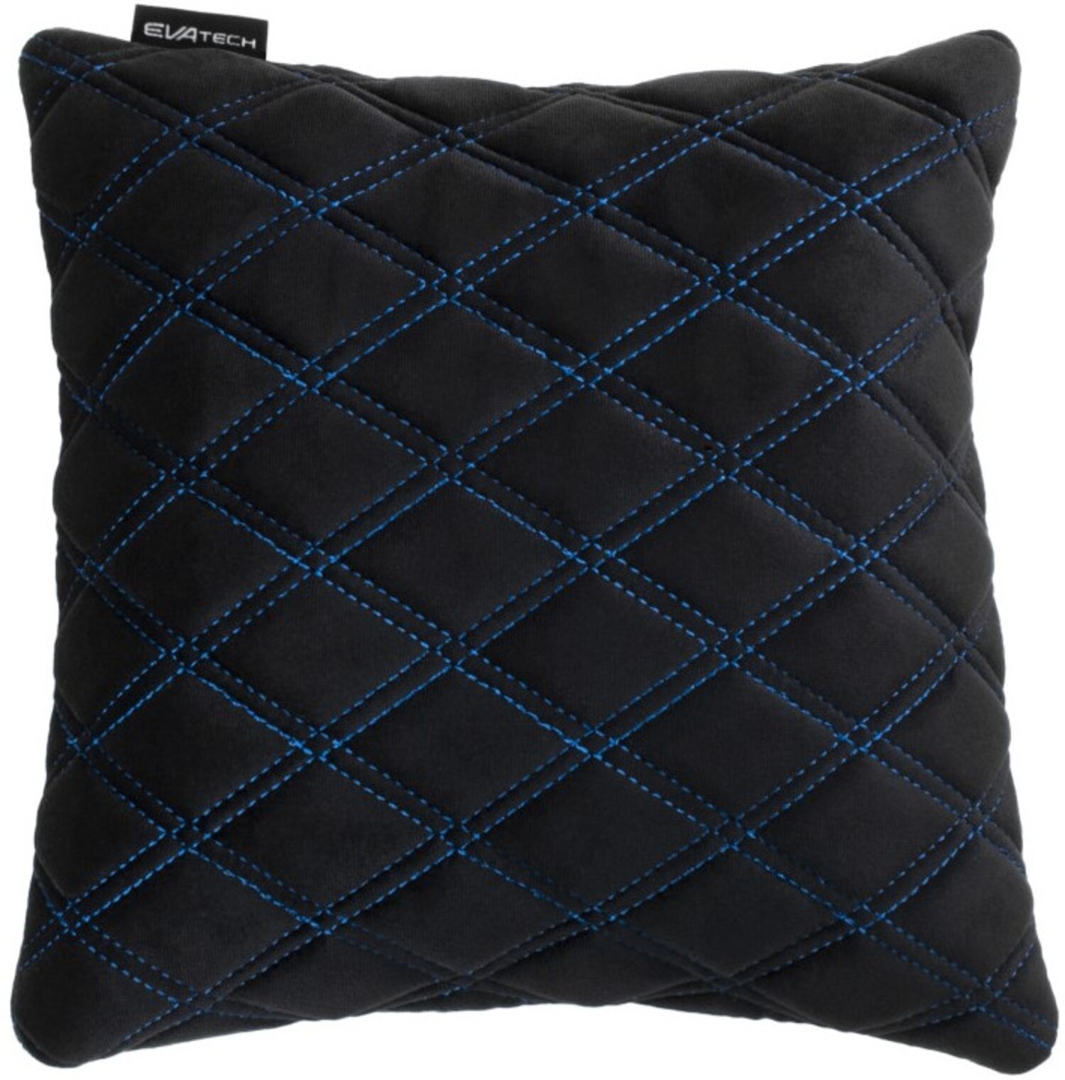 Купити Автомобільна подушка EVAtech чорна з синьою ниткою, великий ромб SPSALHRBL - Фото 1 Автомобільна подушка EVAtech чорна з синьою ниткою, великий ромб SPSALHRBL - Фото 1