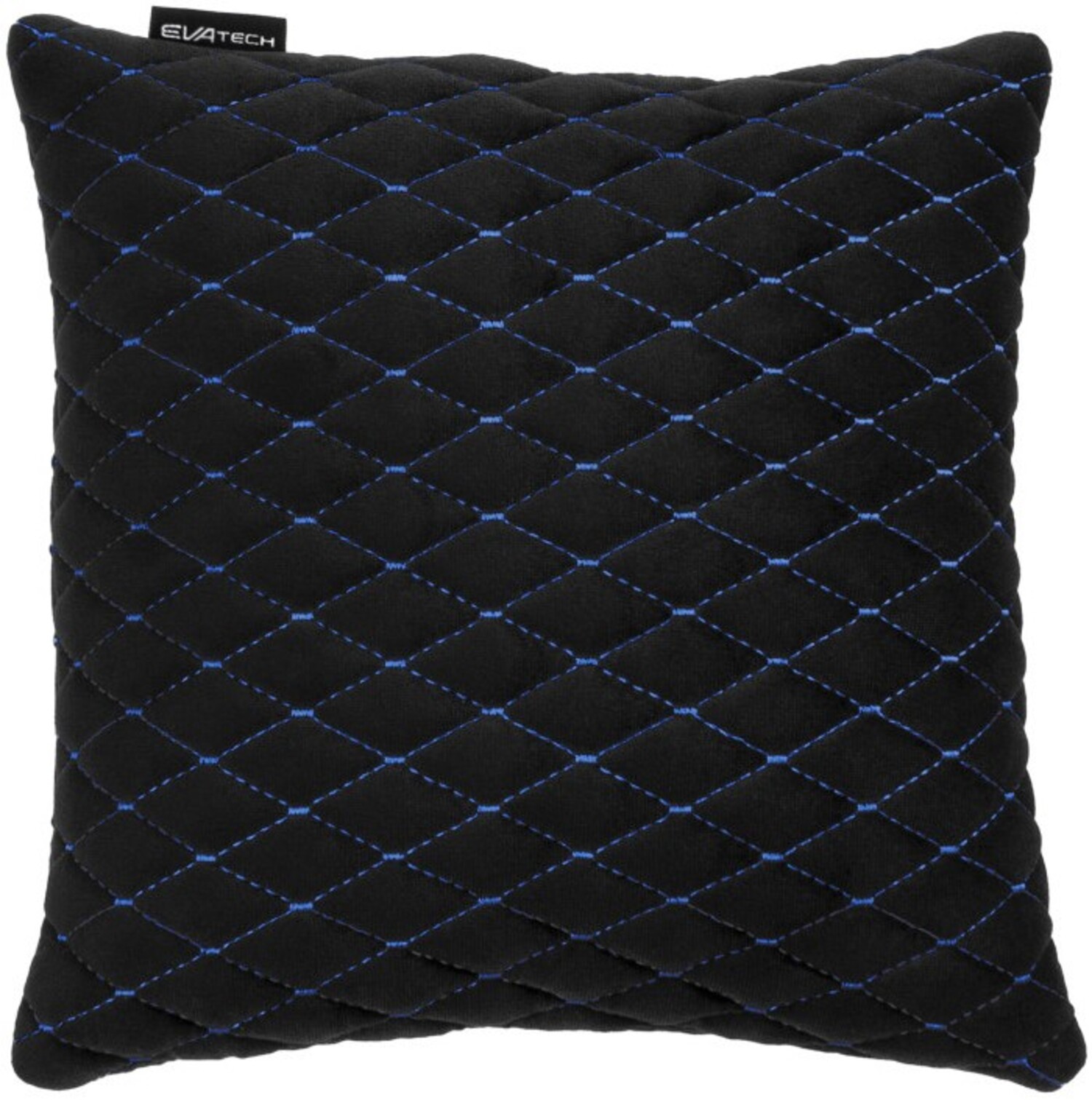 Купити Автомобільна подушка EVAtech чорна з синьою ниткою, малий ромб SPSALMRBL - Фото 1 Автомобільна подушка EVAtech чорна з синьою ниткою, малий ромб SPSALMRBL - Фото 1