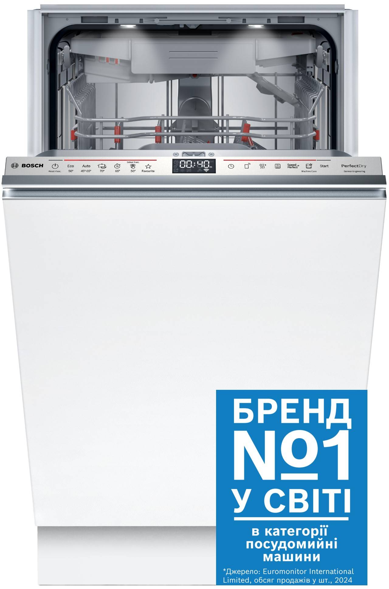 Посудомоечная машина встраиваемая Bosch SPV6ZMX65K - Фото 1