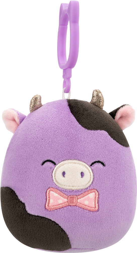 Мягкая игрушка брелок SQUISHMALLOWS КОРОВКА АЛЕКСИ 9 см (SQCP00463) - Фото 1