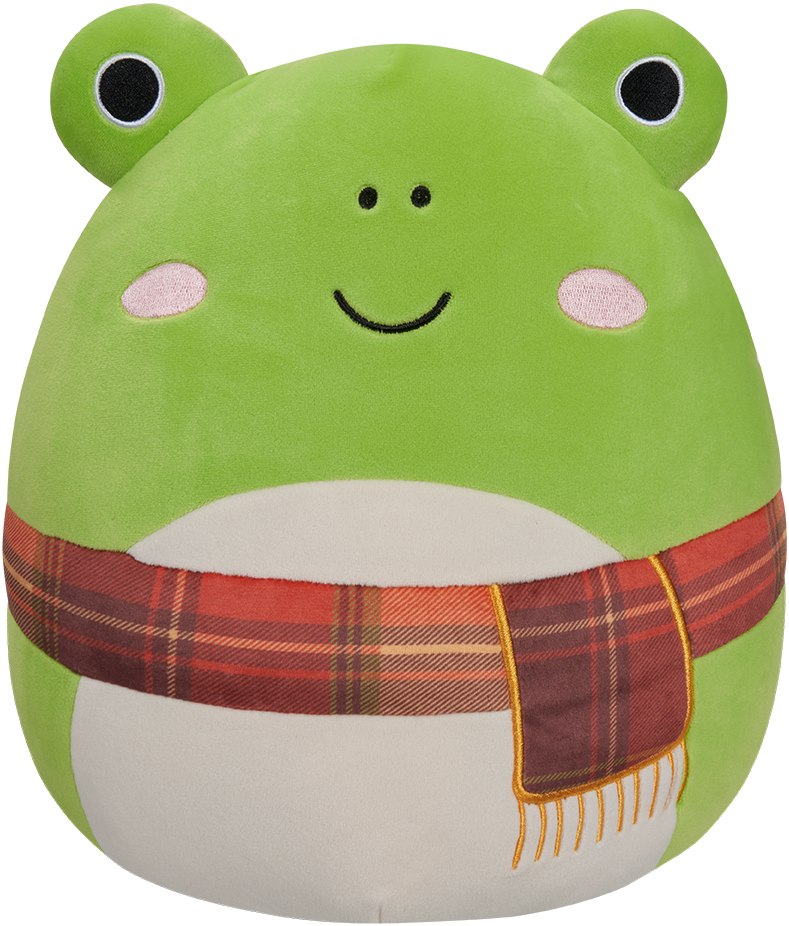 М'яка іграшка герой SQUISHMALLOWS ЖАБКА ВЕНДІ У ШАРФІ (30 cm) (SQCR04157) - Фото 1