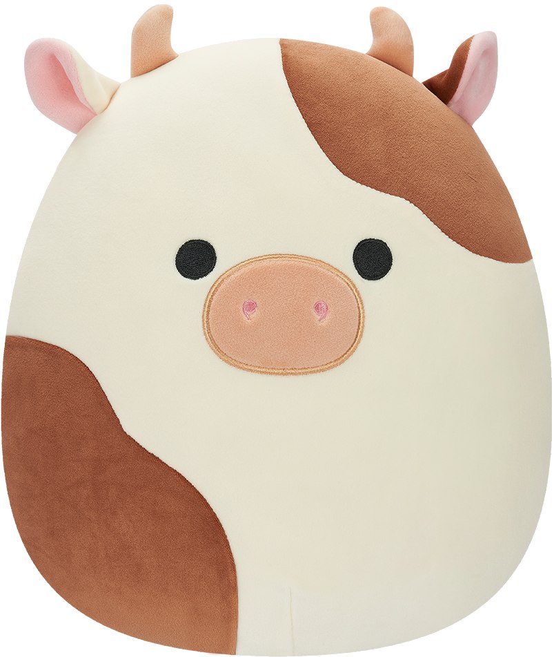 Мягкая игрушка герой SQUISHMALLOWS КОРОВКА РОННИ (30 cm) (SQCR04170) - Фото 1