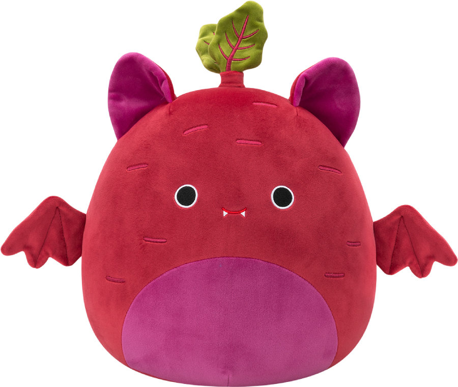 Мягкая игрушка животное SQUISHMALLOWS ЛЕТУЧАЯ МЫШЬ-СВЕКЛА РОМУЛУС 30 см (SQCR07966) - Фото 1